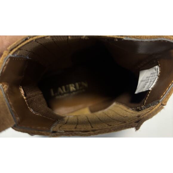 Lauren Ralph Lauren Womens Racquel Brown Suede Pointed Toe Ankle Boots Size 6 - Picture 9 of 9